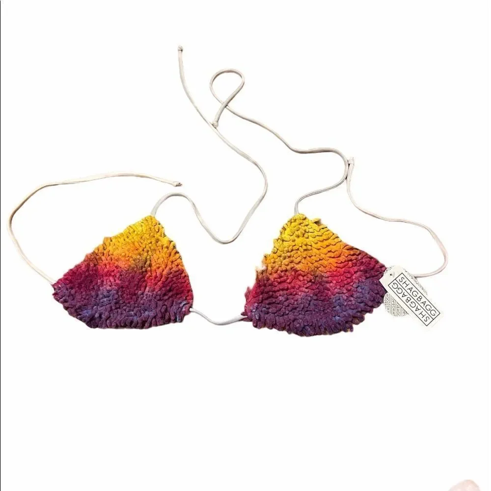 NWT Shagbagg Women’s Swimsuit Bikini Top Size M‎
